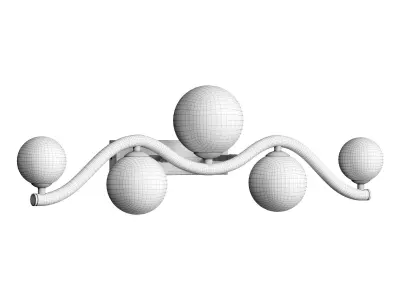 Wall lamp Uva MOD059WL-05G and MOD059WL-05CH 3D model