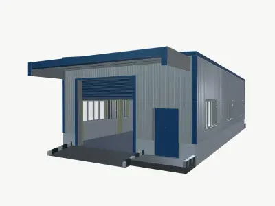 Garage shed 3D model