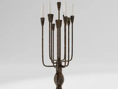 Antique Candle Stand 3D model