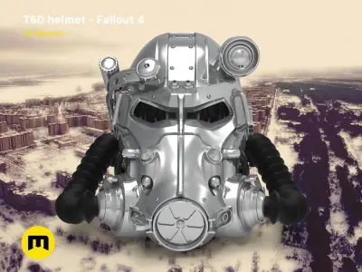 T60 Helmet Fallout 4 3D print model