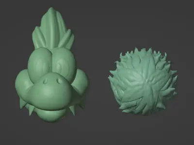 Larry Koopaling toy from Super Mario World Free 3D print model