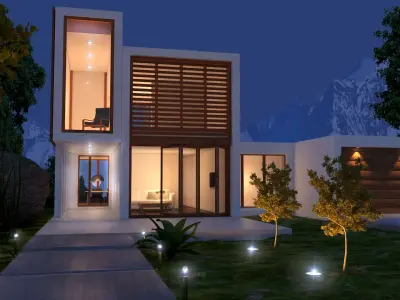 Modern House 3D model 61