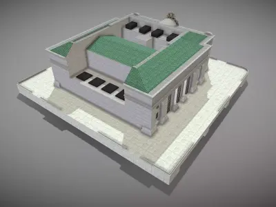 Grand Central Terminal Low-poly 3D model