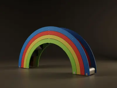 Playground slide 3D model