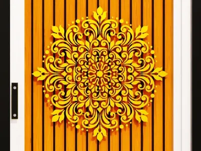 Front gate design 3D model