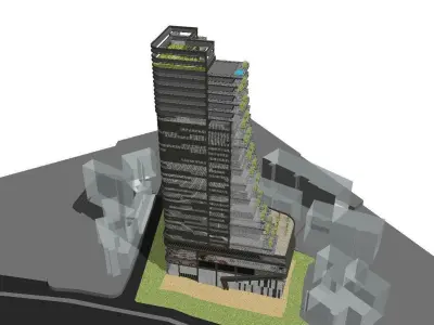 vacation spot-Resort-Fashion Leisure Hotel-0251 3D model