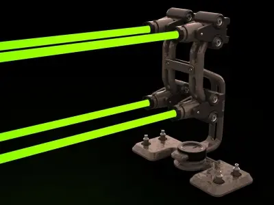 Sci-fi Laser Barrier 3D model