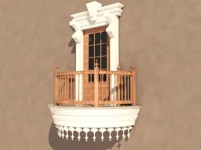 Balcony Door 5 3D model