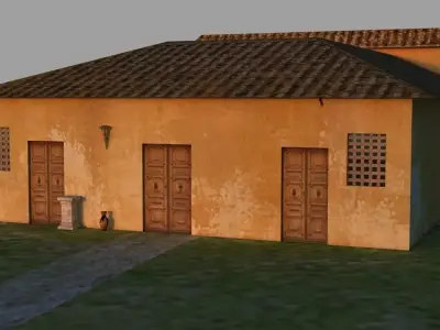 ROMAN Building Low-poly 3D model