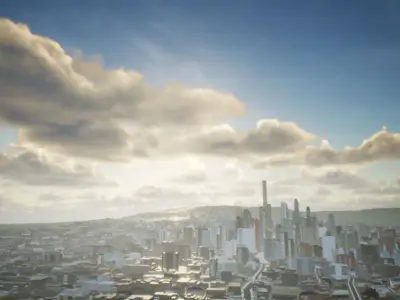 City Unreal Engine 3D model