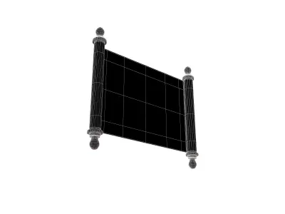 Scroll v1 001 Low-poly 3D model