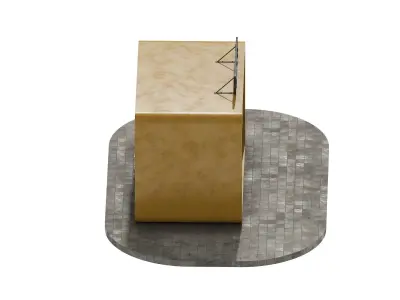 Kiosk 1 wooden box 3D model