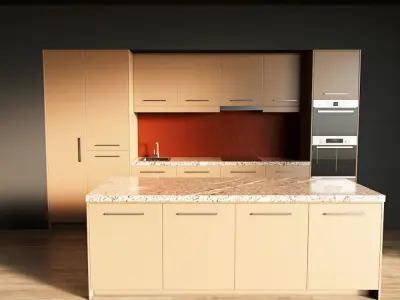 7-Kitchen7 matte 1 3D model