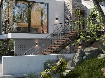 Forest House - villa 3D model