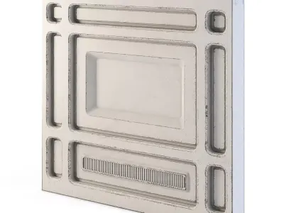 Futuristic Apartment Wall 3D model