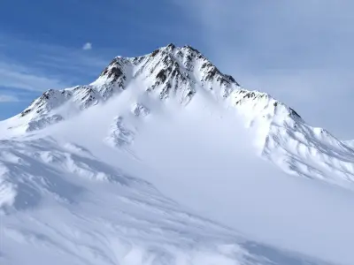 Snow Mountains 13 Low-poly 3D model