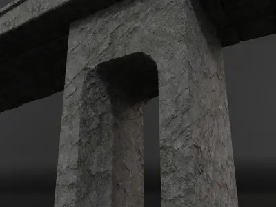 Stone Bridge Free 3D model