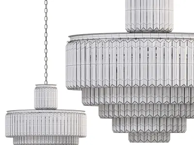 Leyland 22 light chandelier by arhaus 3D model