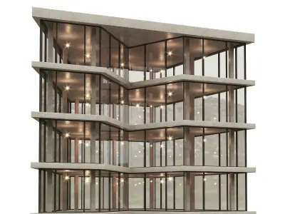 Office house building 1 3D model