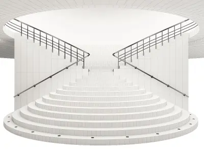 Spiral stair 3D model