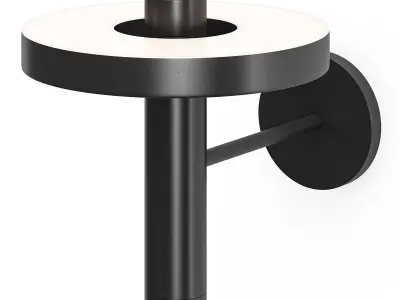 Wall Light Bead Uplight Black Tonone 3D model