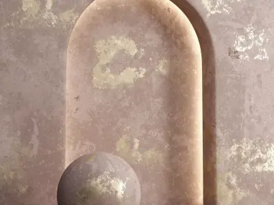 Decorative plaster 02-PBR-Seamless Texture