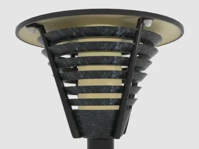  502 Garden Light  Low-poly 3D model