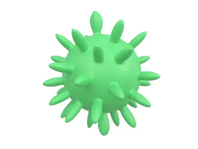 Virus v4 004 Low-poly 3D model