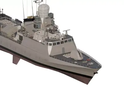 DETAILED GREEK NAVY CORVETTE 3D model