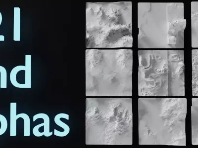 21 Land Alphas Texture