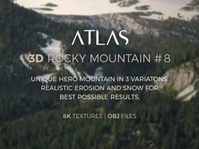 Atlas - 3D Rocky Mountain 08 3D model