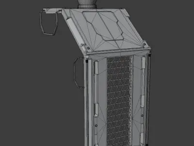 Sci Fi Deck Low-poly 3D model