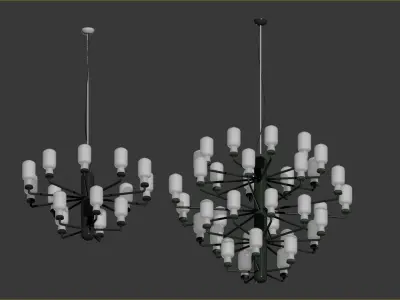 Normann Copenhagen Amp chandelier 3D model