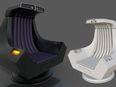 Emperors Throne Low-poly 3D model