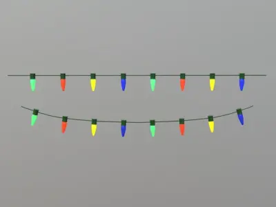 Fairy Lights Low-poly 3D model