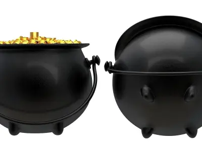 Pot of Gold 03 3D model
