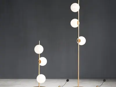 Bocci 28 Stem Floor Lamp Set 3D model