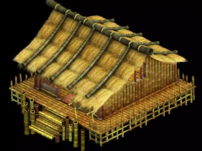 Forgetful Lin Dong - Bamboo House 21 3D model