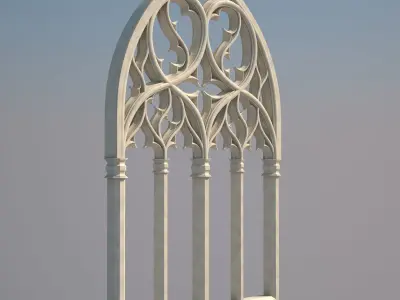 Gothic Church Window model 3D model