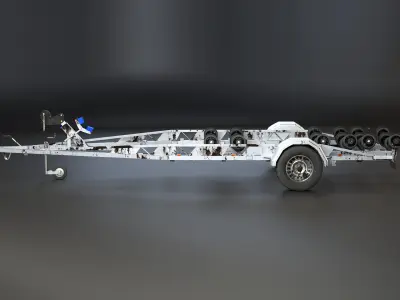  Used Aged Boat Trailer 