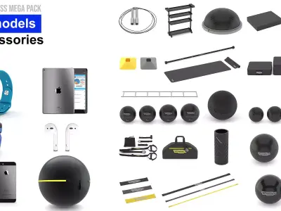 Mega Pack Ultimate Gym and Fitness Equipment 202 Models