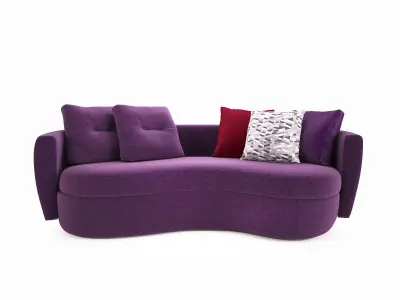 Ipanema Sofa Curved 3D model