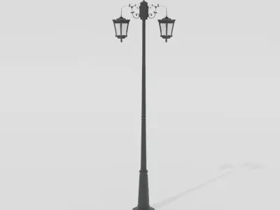 Street Lamp European Style Free 3D model