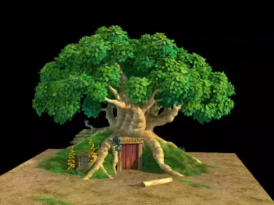 Plant - Tree House - Building 07 3D model