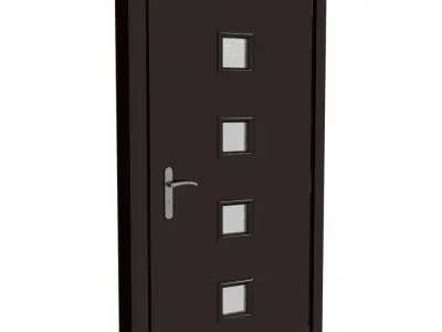 Plastic door 09 3D model