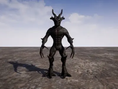 Dark Sentinel Low-poly 3D model