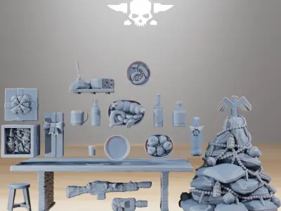 GrimGuard Holiday Feast 3D print model