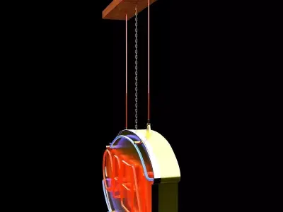 Chinese neon light 3D model