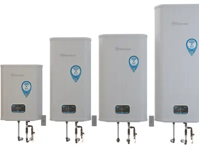Set Water heater THERMEX ID V pro Wi-Fi Low-poly 3D model