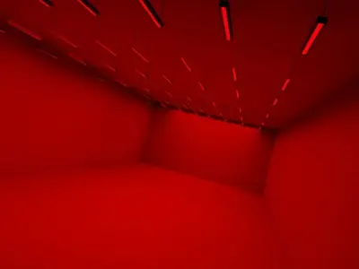 lighted room  Low-poly 3D model